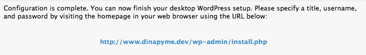 url de instalacion local wordpress desktopserver - dinapyme