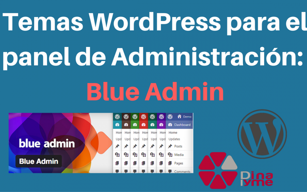 Temas WordPress para el panel de Administración- Blue Admin